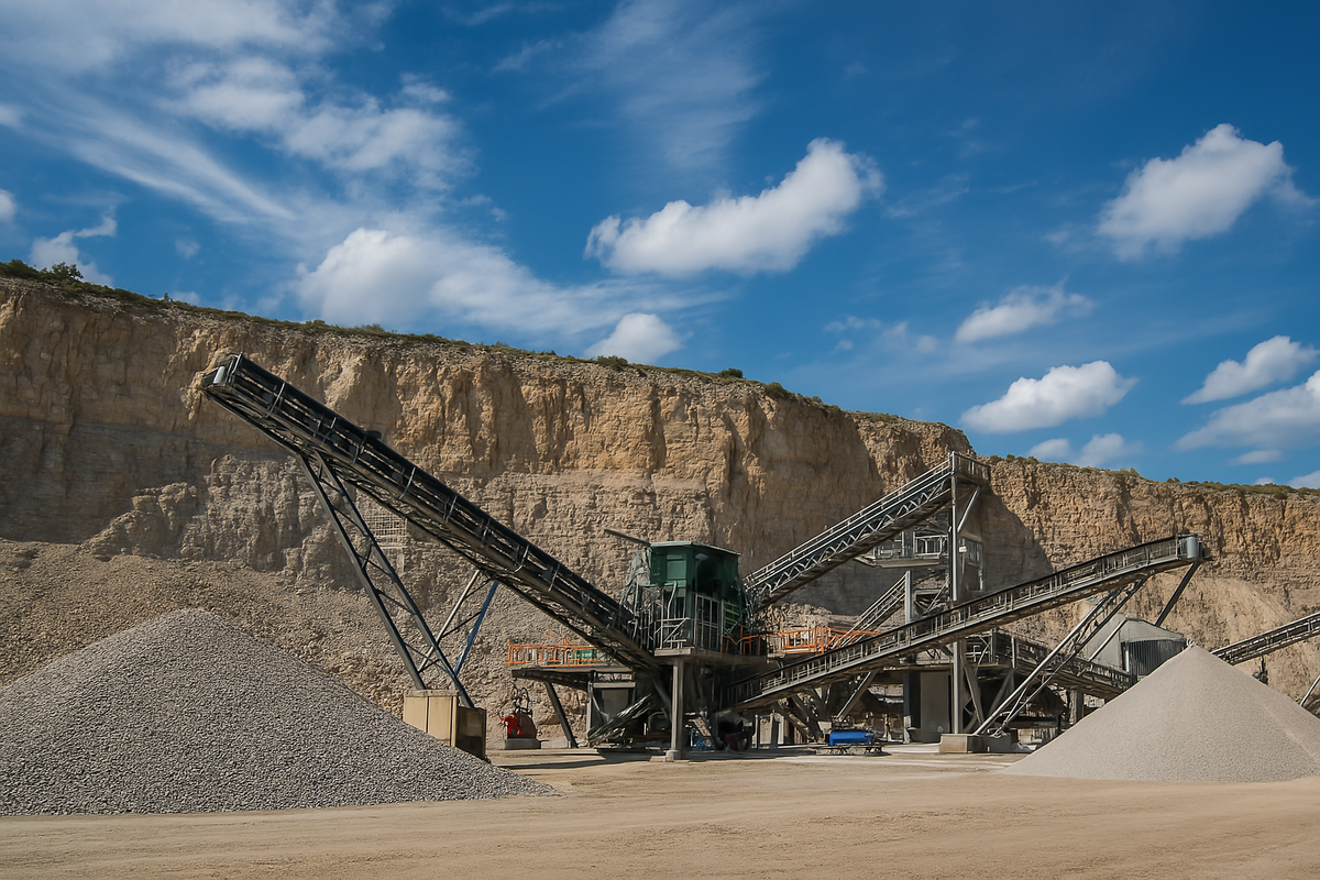 Photo of a stone quarry