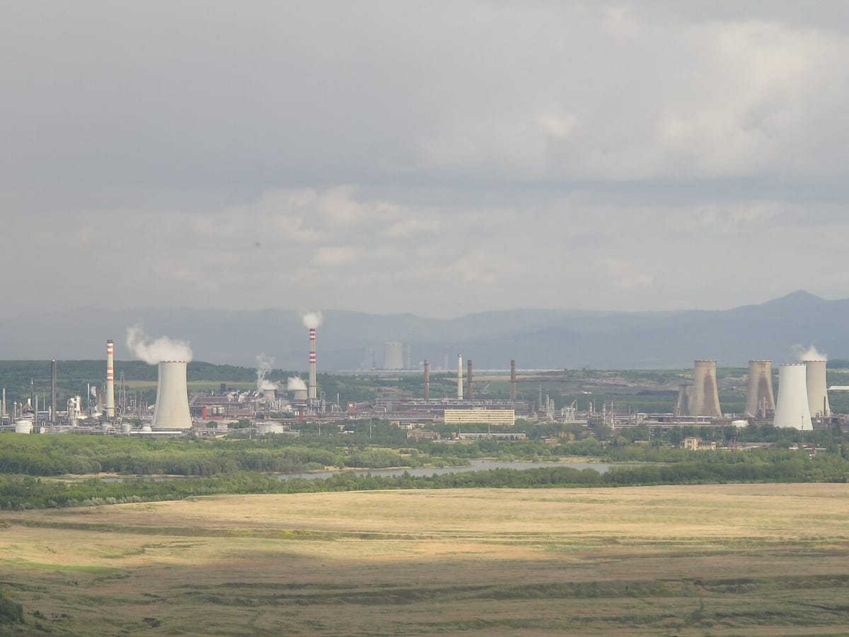 The Litvinov refinery, north Czechia