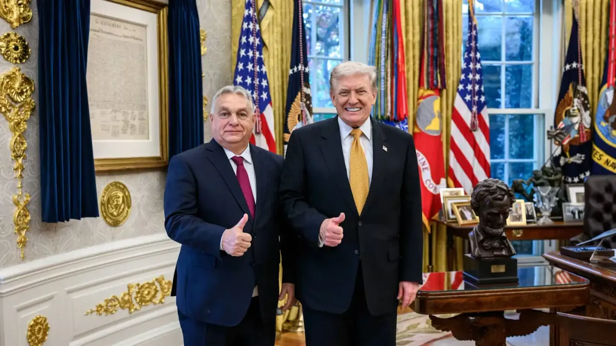 Orbán and Trump during the Hungarian Prime Minister's Washington visit