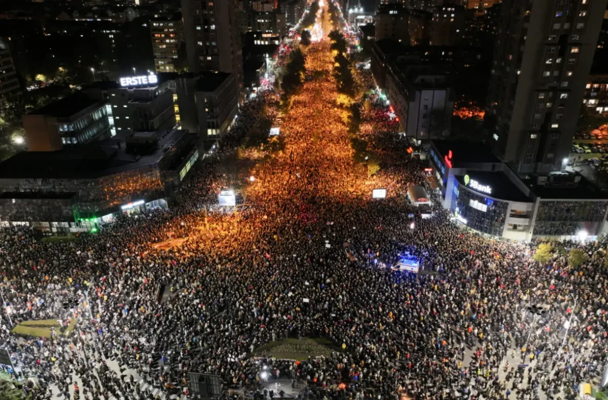 Historic demo in Belgrade rocks Vucic gov't