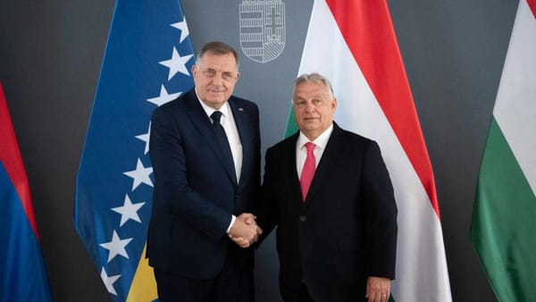 Hungarian Prime Minister Viktor Orban and Republika Srpska President Milorad Dodik