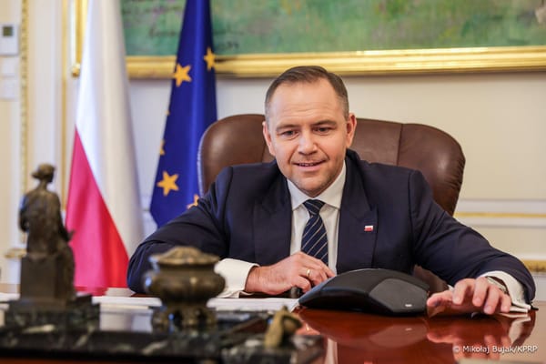 Polish President Karol Nawrocki represents Poland during a teleconference organized by US President Donald Trump with European leaders before the summit in Alaska, 13 August 2025