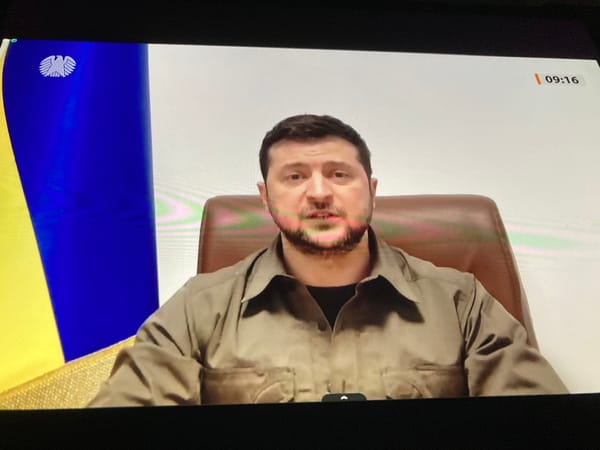 In Bundestag address, Zelensky finger-points at Berlin's economic ties with Moscow